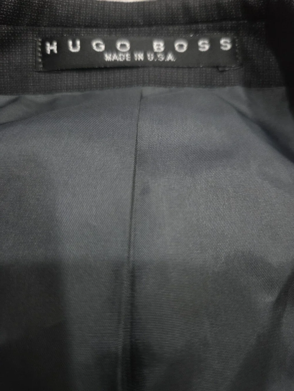 Hugo Boss Men's Dark Charcoal Three-Button Blazer Sz.42 R